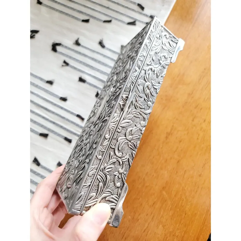 Godinger Foliage Scroll Silverplate Jewelry Box